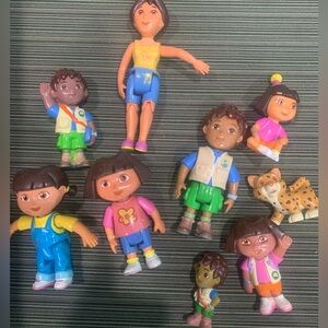Dora the Explorer Go Diego Assorted Kids Toy Figures - Multicolor toys vintage.